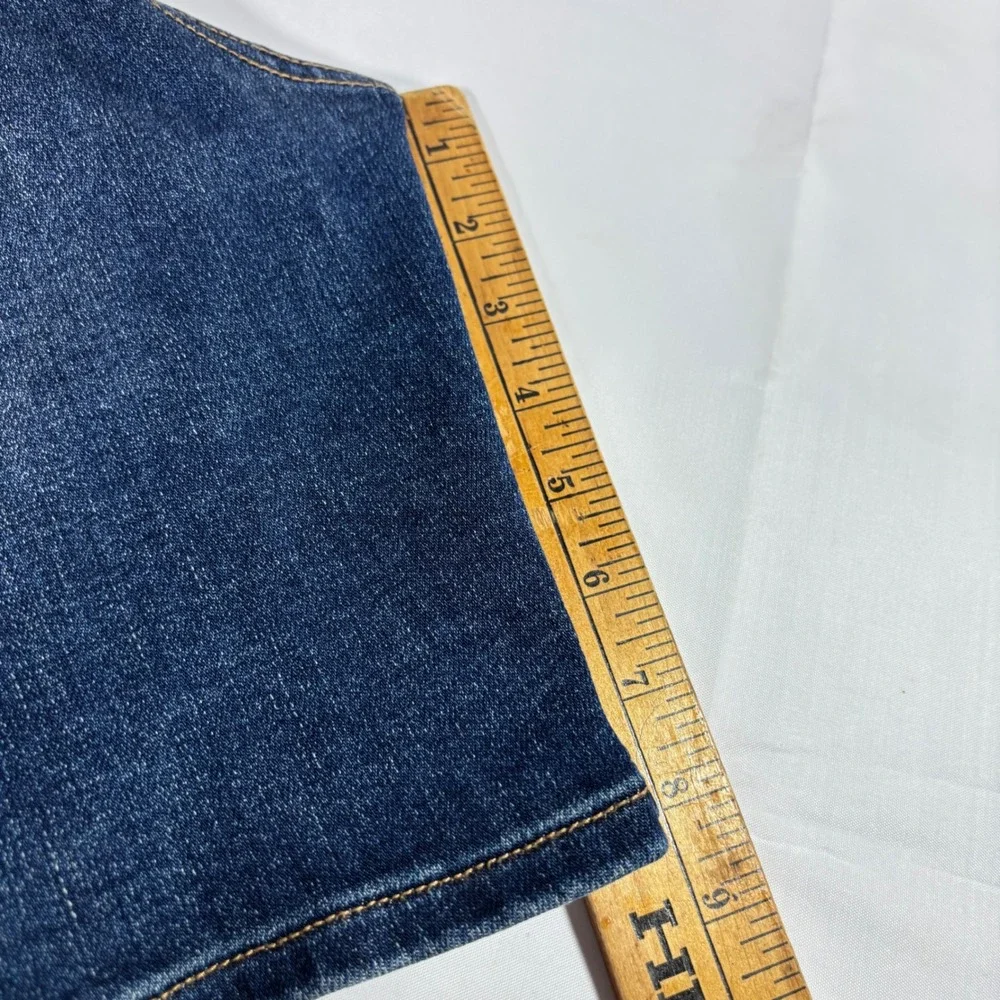 Judy Blue 1XL High Waist Tummy Control Long Shorts Dark Wash Stretch Denim Plus